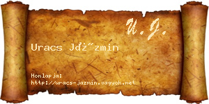 Uracs Jázmin névjegykártya